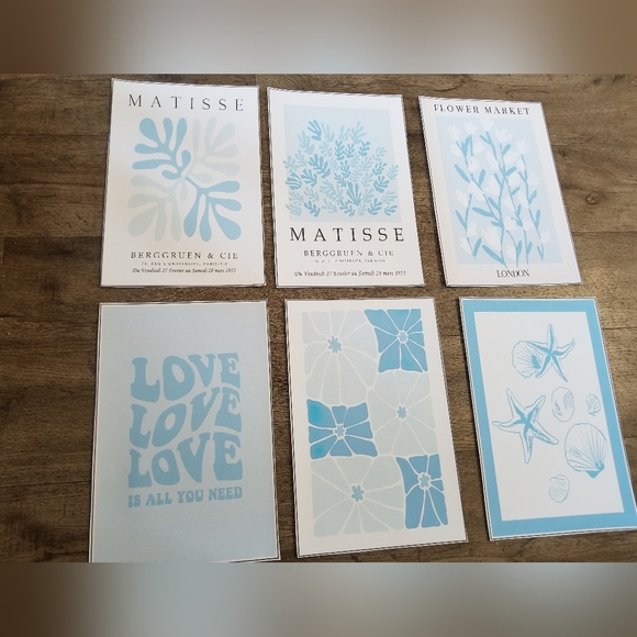 Matisse Other - Matisse Home Design Print Set - Blue and White